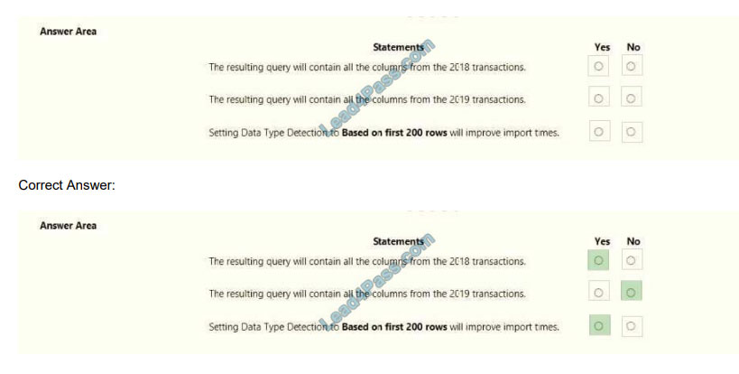 lead4pass da-100 exam questions q11-1