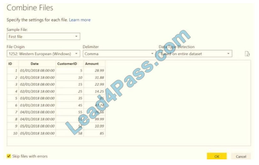 lead4pass da-100 exam questions q11