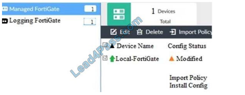 Fortinet NSE5_FMG-6.2 exam questions q10