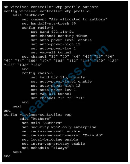 Fortinet NSE6_FWF-6.4 exam questions q8-1