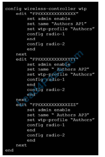 Fortinet NSE6_FWF-6.4 exam questions q8