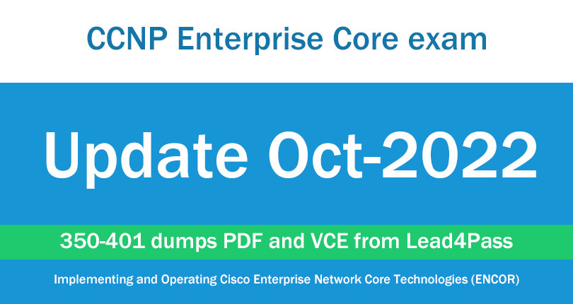 CCNP Enterprise Core exam